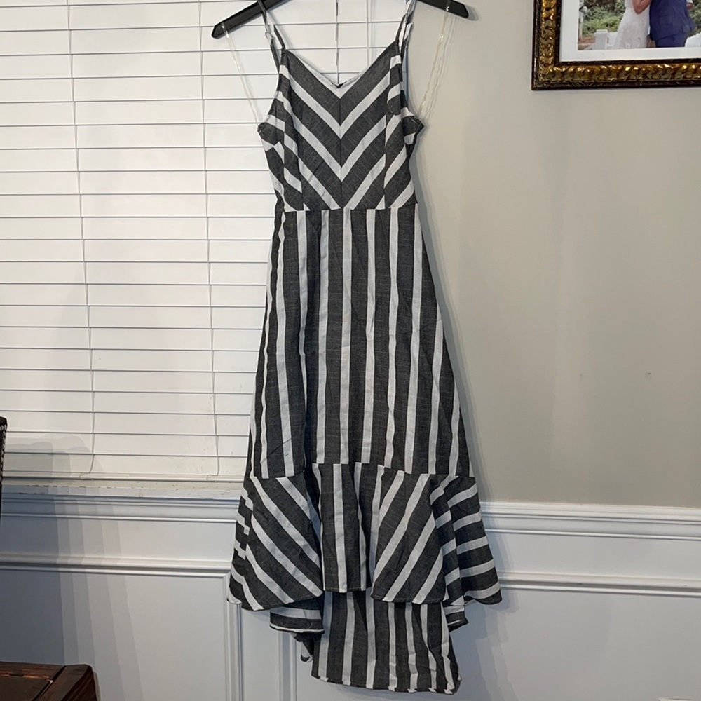 Open back, high/low dress